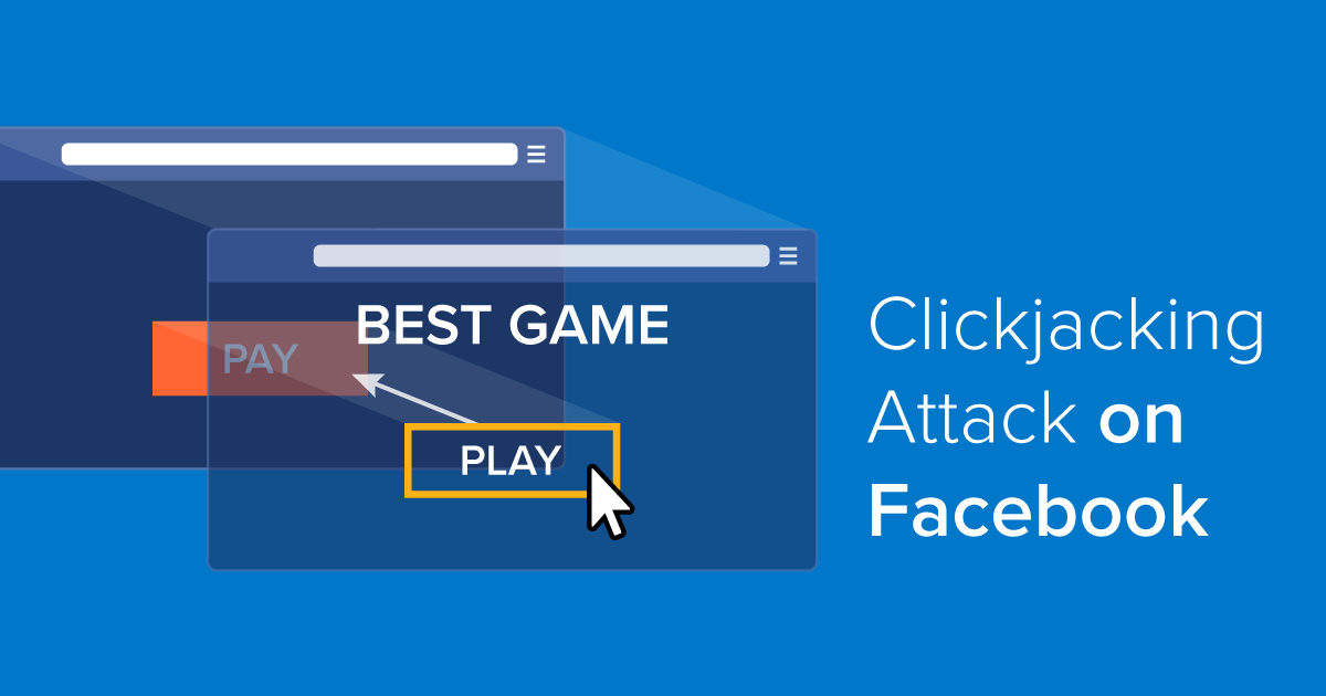clickjacking attack on facebook example