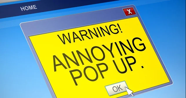annoying pop up