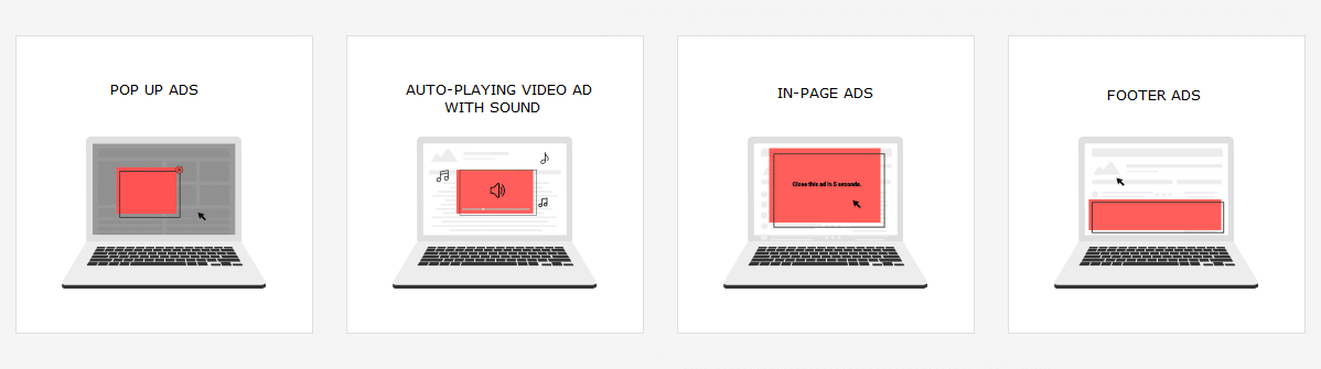 pop up ads examples