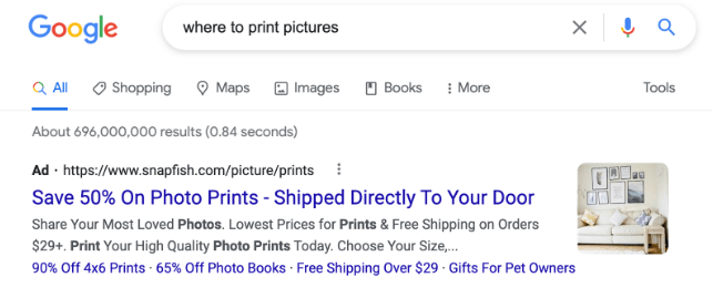 google ads example - seoplus