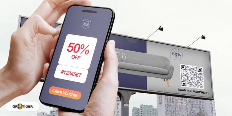 QR digital ads example